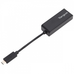 Targus Adaptador de Red USB ACA937BT, Alámbrico, 1 Gbps, Negro 