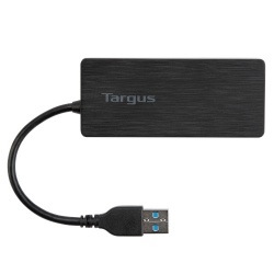 Targus Hub USB A 3.0 de 4 Puertos, Negro - sin Adaptador 