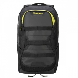 Targus Mochila Work + Play Fitness para Laptop 15.6'', Negro/Amarillo 