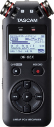 Tascam Grabadora de Audio Digital Profesional DR-05X, hasta 128GB, USB, Negro 