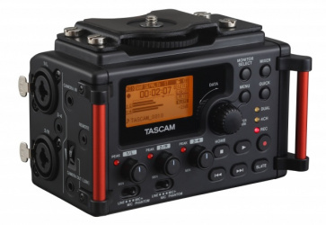 Tascam Grabadora de Audio Digital DR-60DMKII, hasta 32GB, USB, Negro/Rojo 