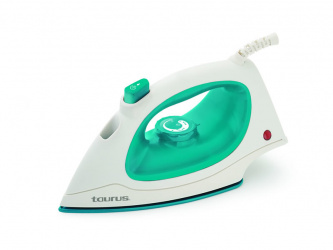 Taurus Plancha de Vapor Saturno, Suela de Cerámica, 1200W, Blanco/Verde 