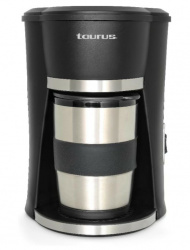 Taurus Cafetera SEDNA 2000, 1 Taza, 0.3 Litros, Negro/Acero 