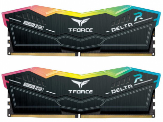 Memoria RAM Team Group T-Force Delta RGB DDR5, 7200MHz, 32GB (2 x 16GB), Non-ECC, CL34, Negro 