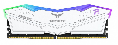Kit Memoria RAM Team Group T-Force Delta RGB DDR5, 6800MHz, 32GB (2 x 16GB), Non-ECC, CL34, Blanco ― ¡Compra y recibe $100 de saldo para tu siguiente pedido! Limitado a 10 unidades por cliente 