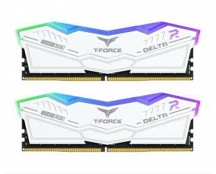 Kit Memoria RAM Team Group Delta DDR5, 5200MHz, 64GB - 2 x 32GB, CL40, XMP/EXPO, Blanco 