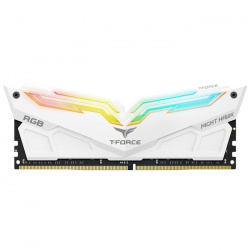 Kit Memoria RAM Team Group Night Hawk RGB DDR4, 4000MHz, 16GB (2x 8GB), Non-ECC, CL18, Blanco 