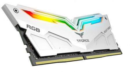 Kit Memoria RAM Team Group Night Hawk RGB Gen 2 DDR4, 3200MHz, 64GB (2 x 32GB), Non-ECC, CL16, Blanco 