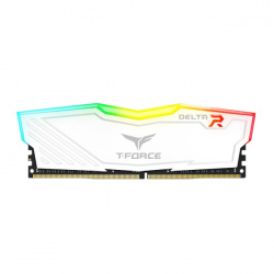 Kit Memoria RAM Team Group T-Force Delta RGB White DDR4, 3200MHz, 16GB (2 x 8GB) Non-ECC, CL16, XMP 