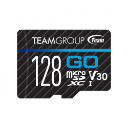 Memoria Flash Team Group GO, 128GB, MicroSDXC UHS-I Clase 3, con Adaptador 