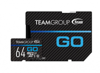 Memoria Flash Team Group GO, 64GB, MicroSDXC UHS-I Clase 10, con Adaptador 