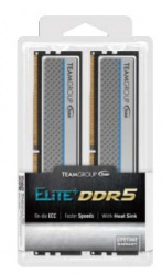 Kit Memoria RAM Team Group Elite Plus DDR5, 5200MHz, 32GB (2 x 16GB), Non-ECC, CL42, Plata 