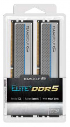 Kit Memoria RAM Team Group Elite Plus DDR5, 5600MHz, 32GB (2 x 16GB), Non-ECC, CL46, Plata 