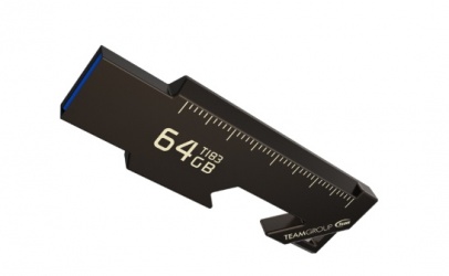 Memoria USB Team Group T183, 64GB, USB 3.1, Negro 
