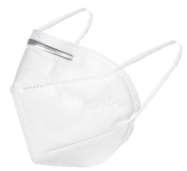 Tech House Cubrebocas KN95 Con Filtro Válvula, 5 Capas, Blanco, 1 Pieza 