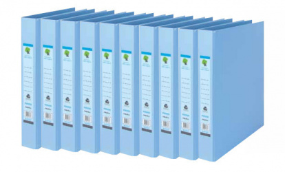 Techmakro Carpeta con Arillo KITCARP10-1AZ, para 250 Hojas de Tamaño Carta, 10 Piezas 