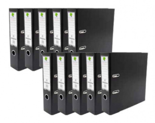 Techmakro Carpeta con Arillo KITCARP10NG, para 650 Hojas de Tamaño Carta, 10 Piezas 