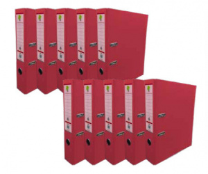 Techmakro Carpeta con Palanca KITCARP10VN, para 650 Hojas de Tamaño Carta, 10 Piezas 