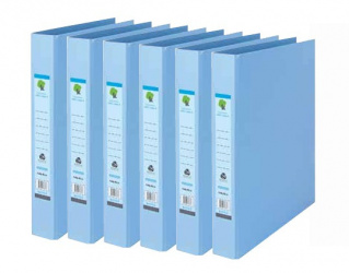 Techmakro Carpeta con Arillo KITCARP6-1AZ, para 250 Hojas de Tamaño Carta, 6 Piezas 