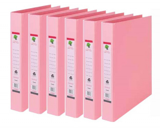 Techmakro Carpeta con Arillo KITCARP6-1RS, para 250 Hojas de Tamaño Carta, 6 Piezas 