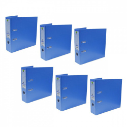 Techmakro Carpeta con Arillo KITCARP6AZ, para 650 Hojas de Tamaño Carta, 6 Piezas 