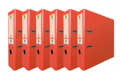 Techmakro Carpeta con Arillo KITCARP6NPY, para 650 Hojas de Tamaño Carta, 6 Piezas 