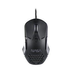Mouse Gamer TechZone Óptico NASA NS-GM01, Alámbrico, USB, 6000DPI, Negro 
