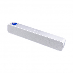 TechZone Bocina Soundbar NS-SB02C, Bluetooth, Inalámbrico, 10W RWS, USB, Blanco 