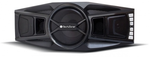 TechZone Bocina con Subwoofer TZ18BOC03BT, Bluetooth, Alámbrico, 2.1 Canales, 80W RMS, USB, Negro 