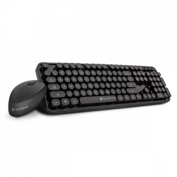 Kit de Teclado y Mouse Techzone TZ19COMB01-INA, Inalámbrico, USB, Negro 