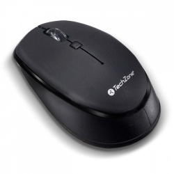 Mouse Ergonómico TechZone TZ19MOU01-INA, Inalámbrico, Óptico, 1.600DPI, RF Inalámbrico, Negro 