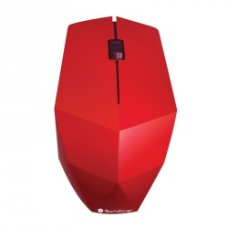 Mouse TechZone Óptico Prisma, RF Inalámbrico, 1200DPI, Rojo 