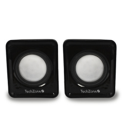 TechZone Bocina Portátil TZ20SPK, Alámbrico, 2.1 Canales, 6W RMS, 200W PMPO, USB, Negro 