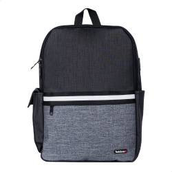 Techzone Mochila de Nylon/Poliéster TZ21LBP01-A para Laptop 15.6”, Negro/Gris 