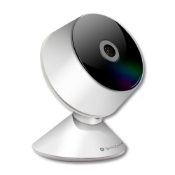 TechZone Cámara IP Smart WiFi Bombilla para Interiores TZCAMSH01, Inalámbrico, 1920 x 1080 Pixeles, Día/Noche 