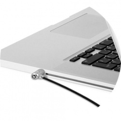 TechZone Candado de Llave para Laptop TZCKL01-BULK, 1.8 Metros,  Acero Inoxidable 