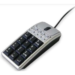 Teclado TechZone Kit 2 en 1 Mouse Öptico y Numérico TZMKP-02, USB, Negro/Gris 