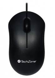 Mouse Techzone Óptico TZMOU01, Alámbrico, USB, 800DPI, Negro 