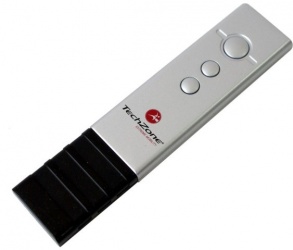 TechZone Presentador TZPL02, Alcance de 10 Metros, Inalámbrico, USB, Negro/Plata 