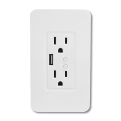 TechZone Smart Plug TZSWTSH02, WiFi, 2 Conectores, 90 - 240V, 15A, Blanco 