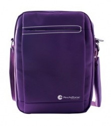 TechZone Mochila Messenger Vertical de Nílon para Tablet, Morado 
