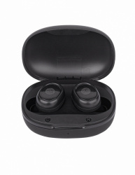 TechZone Audífonos Intrauriculares con Micrófono TZWS03, Inalámbrico, Bluetooth, USB-C, Negro 