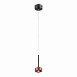 Tecnolite Lámpara LED para Techo Zavi I, Interiores, Luz Cálida, 9W, 490 Lúmenes, Negro/Rosa, para Casa 