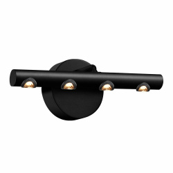 Tecnolite Lámpara LED de Pared Zubene I, Interiores, Luz Cálida, 9W, 340 Lúmenes, Negro 