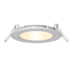 Tecnolite Lámpara LED para Techo Empotrable Bucaramanga X, Interiores, Luz Cálida, 9W, 540 Lúmenes, Plata/Blanco 