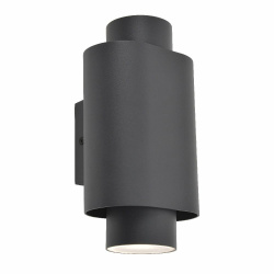 Tecnolite Lámpara para Pared Arbotante Ukul I, Exterior, máx. 12W, Base GU10, Negro ― no Incluye focos 
