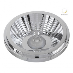 Tecnolite Foco Regulable LED Capela, Luz Suave/Cálida, Base G53, 10W, 800 Lúmenes, Plata - Requiere Transformador 