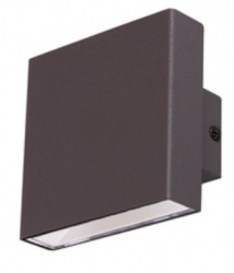 Tecnolite Lámpara para Pared Pleyone, Exteriores, 9.5W, 500 Lúmenes, Gris - No Incluye Foco 