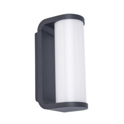 Tecnolite Lámpara para Pared Wezen, Exteriores, Luz Suave Cálida, 10W, 600 Lúmenes, Gris, para Casa 