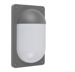 Tecnolite Lámpara LED para Pared Grus, Exteriores, Luz Cálida, 10.5W, 400 Lúmenes, Gris 